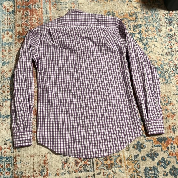 NWT Joseph Abboud button down purple grey check - Picture 6 of 6